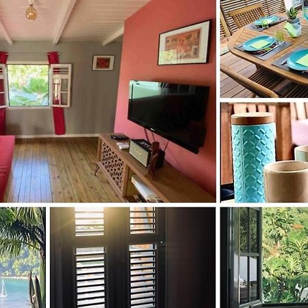 Habitation Baliache - Maison Creole Avec Jardin Privatif, Plage A 200M Deshaies Exterior foto