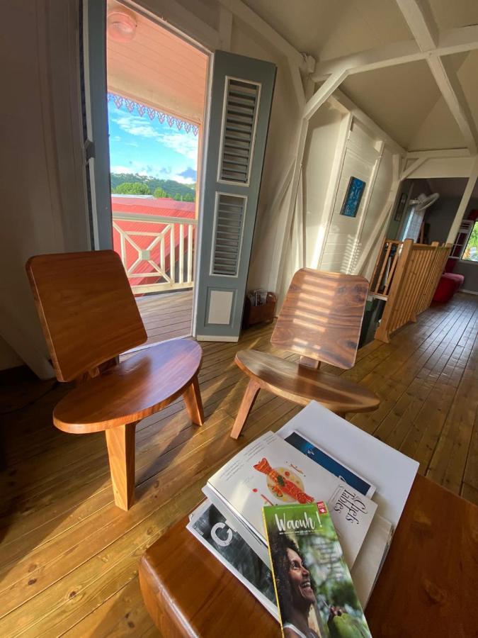 Habitation Baliache - Maison Creole Avec Jardin Privatif, Plage A 200M Deshaies Exterior foto